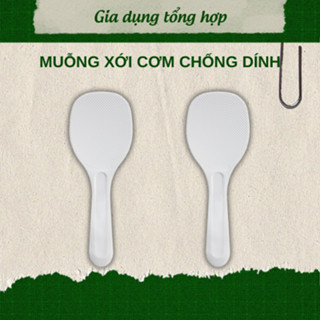  Muỗng xới cơm inochi đế đứng muỗng xới cơm đế dẹt chống dính muỗng nhựa sendai cao cấp 