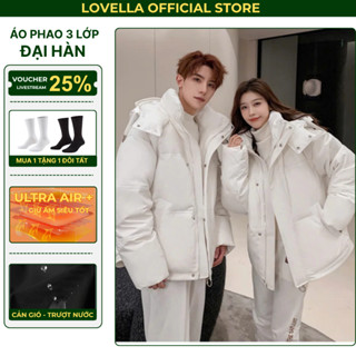  Áo Khoác Phao Nam Nữ LOVELLA Áo Phao Đại Hàn Form Rộng Có Mũ Phong Cách Hàn Quốc Mùa Thu Đông 2025 - AP19 