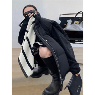 áo ấm gile trần bông - áo phao gile cổ cao kiểu dáng basic retro thời trang nam nữ, Áo ấm mùa đông