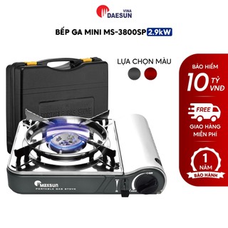  Bếp Ga Mini Inox Chống Rỉ MS-3800SP - Công Suất 2900W | Thiết Kế Vòng Chắn Gió | Bảo Hành 12 Tháng | Hàng Chính Hãng 