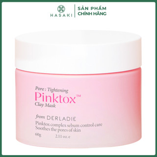  DEAL SỐC  Mặt Nạ Đất Sét Derladie Hút Dầu Kiểm Soát Nhờn 12H 60g Pore Tightening Pink Tox Clay Mask Hasaki 