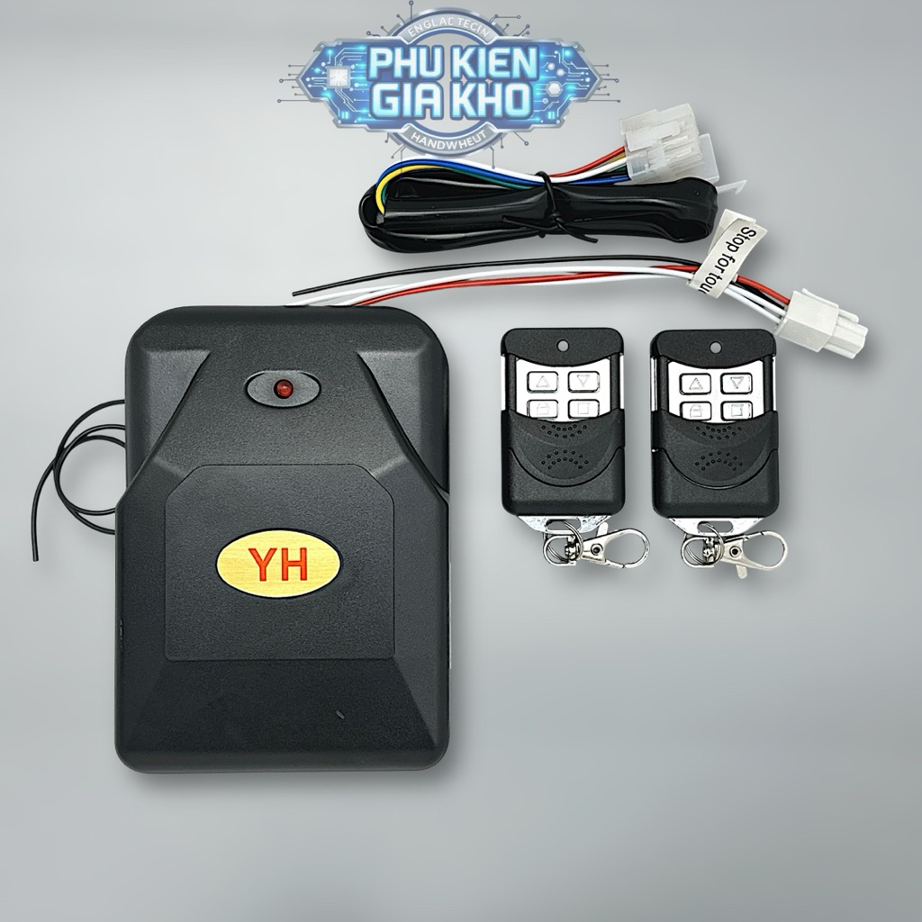 [Bộ Điều Khiển Cửa Cuốn YH Mã Gạt 433Mhz] INOX– Remote cửa cuốn mã gạt 8 số thay mã dễ dàng