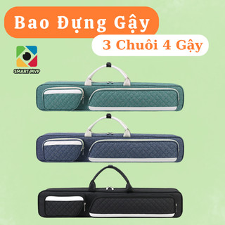 Bao Đựng Gậy Bida 3 Chuôi 4 Gậy Cao Cấp - Túi Đựng Cơ Bida Cao Cấp, Phong Cách Sang Trọng