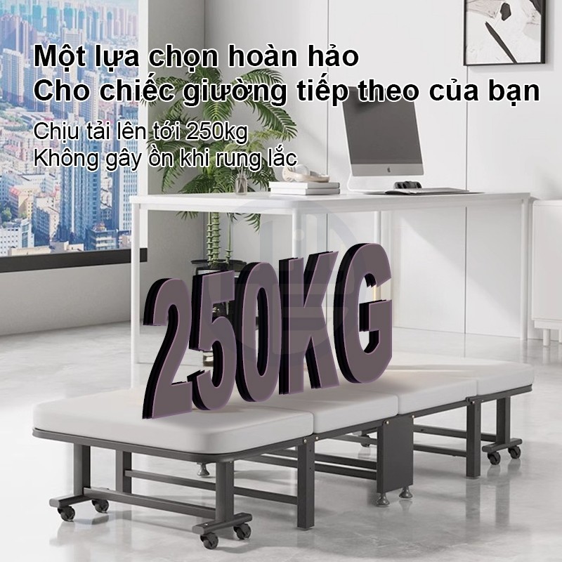 Giường Gấp Ngủ Trưa Văn Phòng Có Bánh Xe Di Chuyển Khung Thép Chắc Chắn cho dân văn phòng ngủ trưa | BigBuy360 - bigbuy360.vn