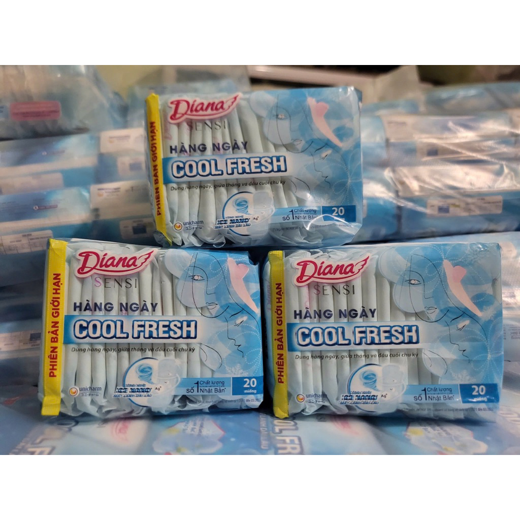 Combo 6 gói Bvs Diana cool fresh hàng ngày