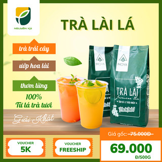 Trà lài nguyên lá 500G  Trà lài túi lọc MOYA pha trà trái cây cực thơm ngon 