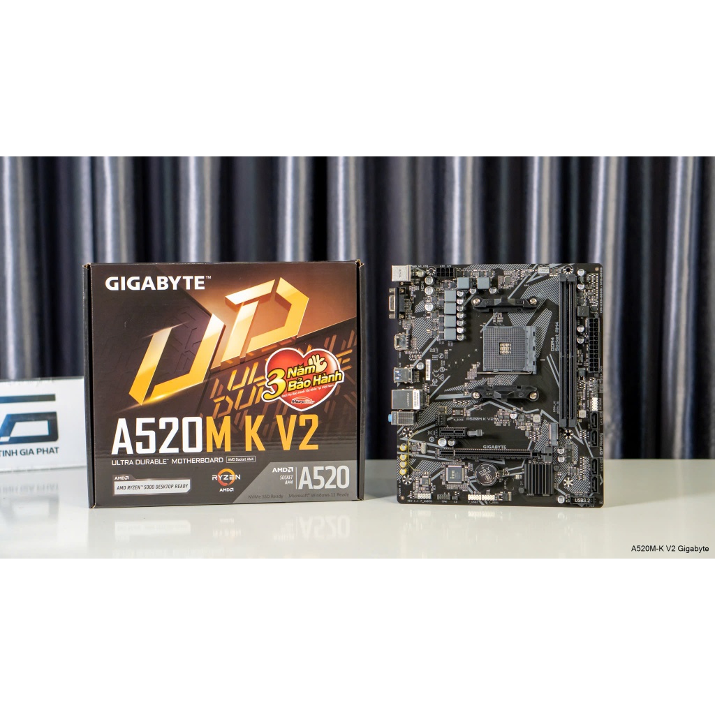 Bo mạch chủ Gigabyte A520M-K V2 DDR4 M-ATX FULLBOX MỚI