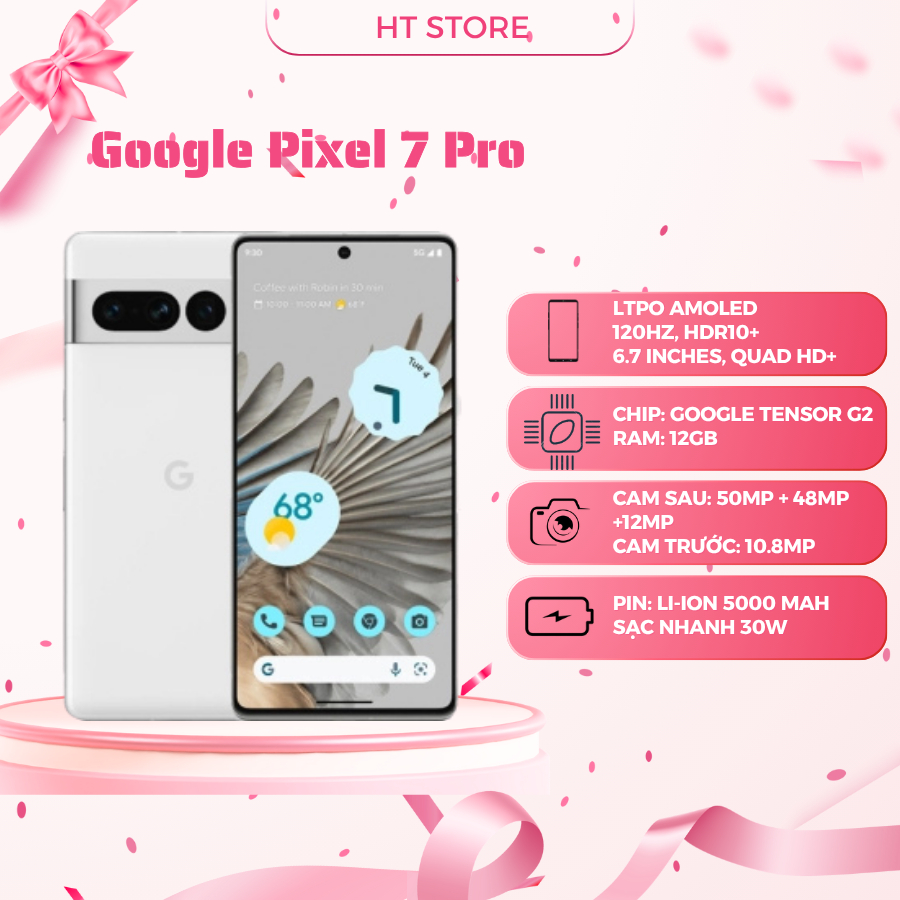 Điện Thoại Google Pixel 7 Pro Quốc Tế 128/256GB