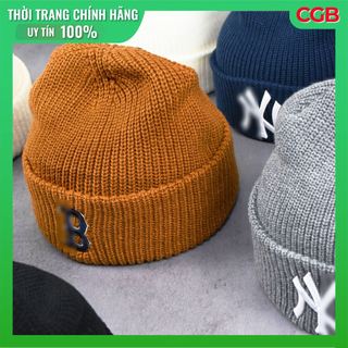 (𝗖𝗵𝗶́𝗻𝗵 𝗵𝗮̃𝗻𝗴 𝗴𝗶𝗮́ 𝘁𝗼̂́𝘁 | CGB) Mũ Nón Len MLB - Unisex - Ấm Áp Du Lịch