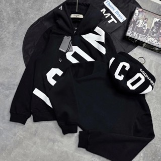   HOT Áo Hoodie dsq icon nam nữ black dày dặn. áo khóa ngoài hoodie dsq thời thượng 