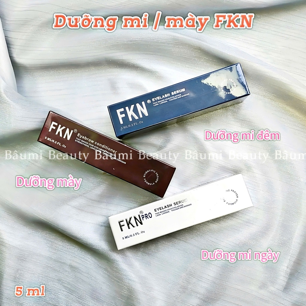 Tinh chất dưỡng mi / mày ngày đêm FKN Pro Eyelash Serum 5ml - Việt Nam ( Chuẩn Chính Hãng )
