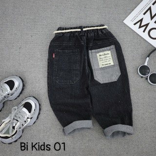 {size nhơz đại} Quần jean bé trai phom baggy túi sau bạc