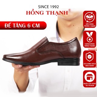 Giày Tây Nam Tăng Chiều Cao HỒNG THẠNH Đế Độn Cao 6cm Tôn Dáng Sang Trọng - 6041