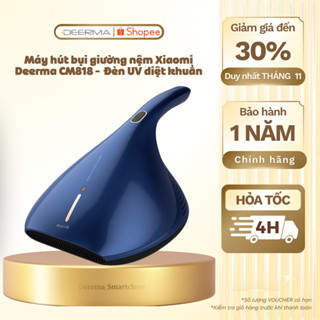  Máy hút bụi đệm giường DEERMA CM818 - Đèn UV diệt khuẩn Tự ngắt điện - Bảo hành 12 tháng 