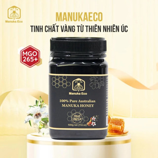  Mật Ong Manuka Eco Úc MGO 550+ Nhập Khẩu Chính Hãng - Kháng Viêm Tăng Đề Kháng  - Hũ 250g 500g 
