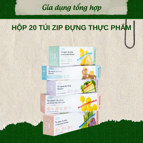Túi zip 1L 3L inochi, túi đựng thực phẩm, túi zip bấm, túi zip khóa kéo túi chắc chắn co giãn tốt
