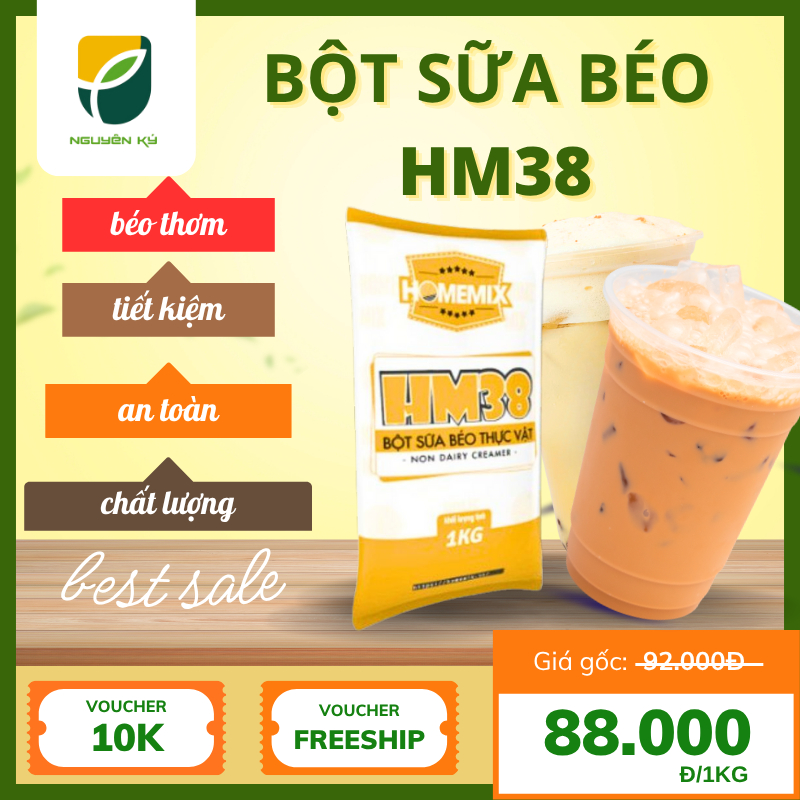 BỘT SỮA HM38 (bột kem béo pha trà sữa)