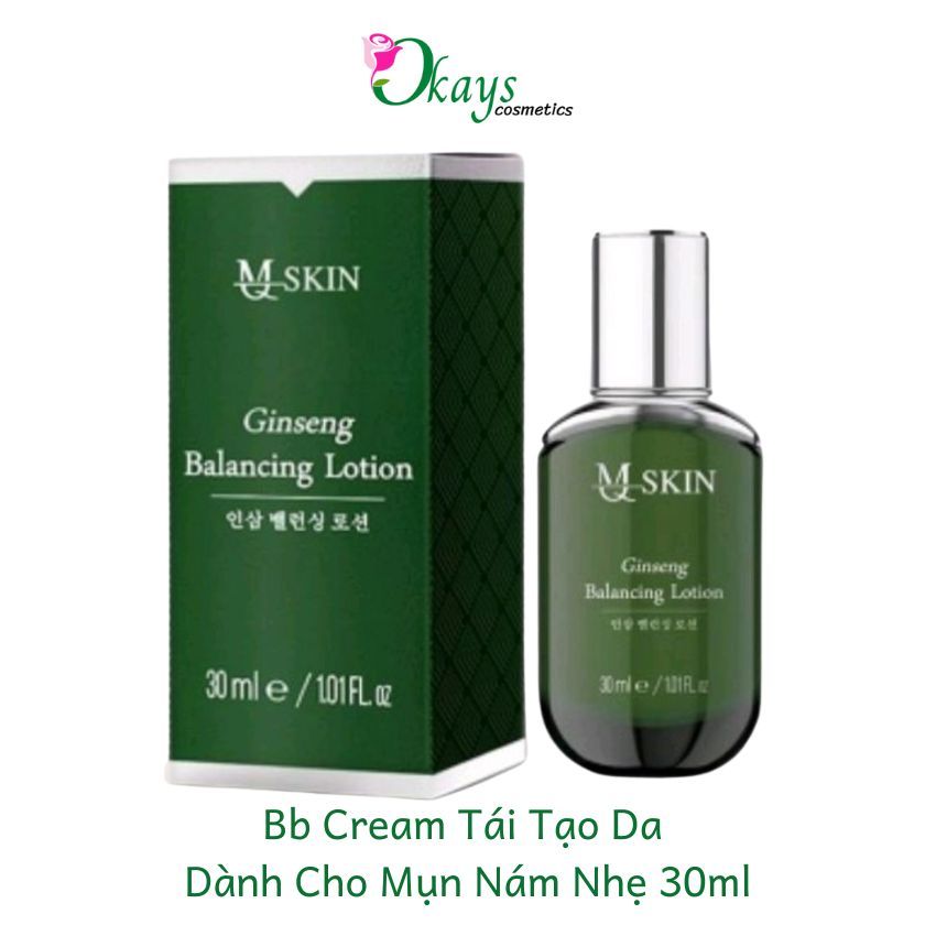 Kem BB Cream Mq Skin tái tạo da nhân sâm OK123 giúp hỗ trợ giảm lão hóa, giảm thâm mụn 30ml