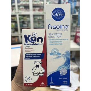 Siro Tăng Đề Kháng KAN  _ Tăng đề kháng đến từ Châu Âu. Mua 1 siro tặng 1 xịt mũi Fysoline