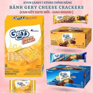  Bánh Quy Phô Mai Gery Cheese Crackers – Giòn Thơm Béo Dịu – Chính Hãng Indonesia – Hộp 180G 270G Bánh Gery Phô Mai 
