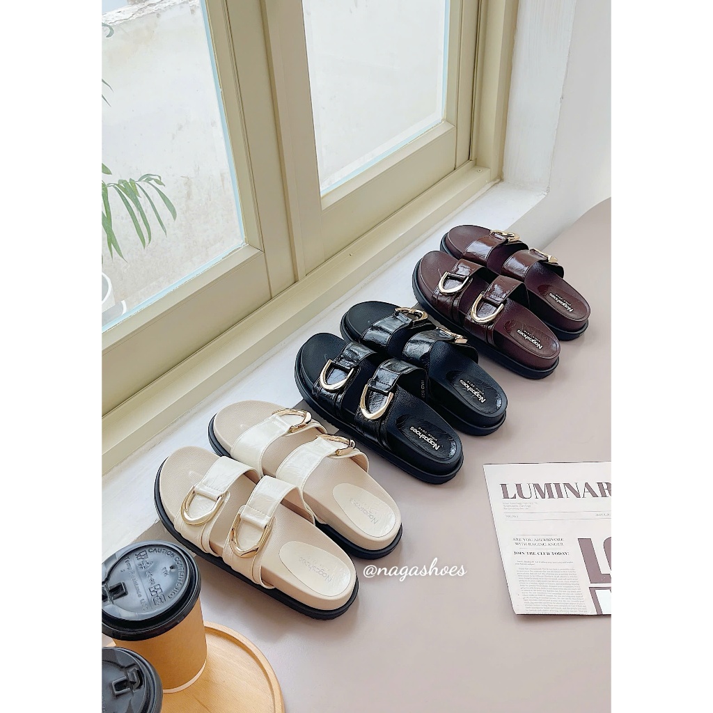 DÉP NAGASHOES HAI QUAI NGANG KHÓA TO NAD353 | BigBuy360 - bigbuy360.vn