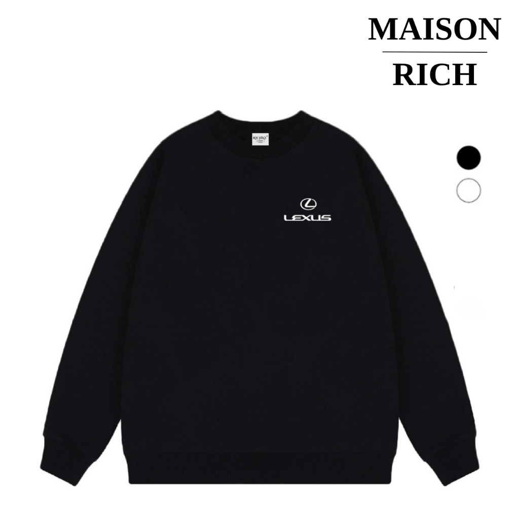 Áo Sweater Maison Rich Premium Nỉ Logo Left Lexus Luxury Car