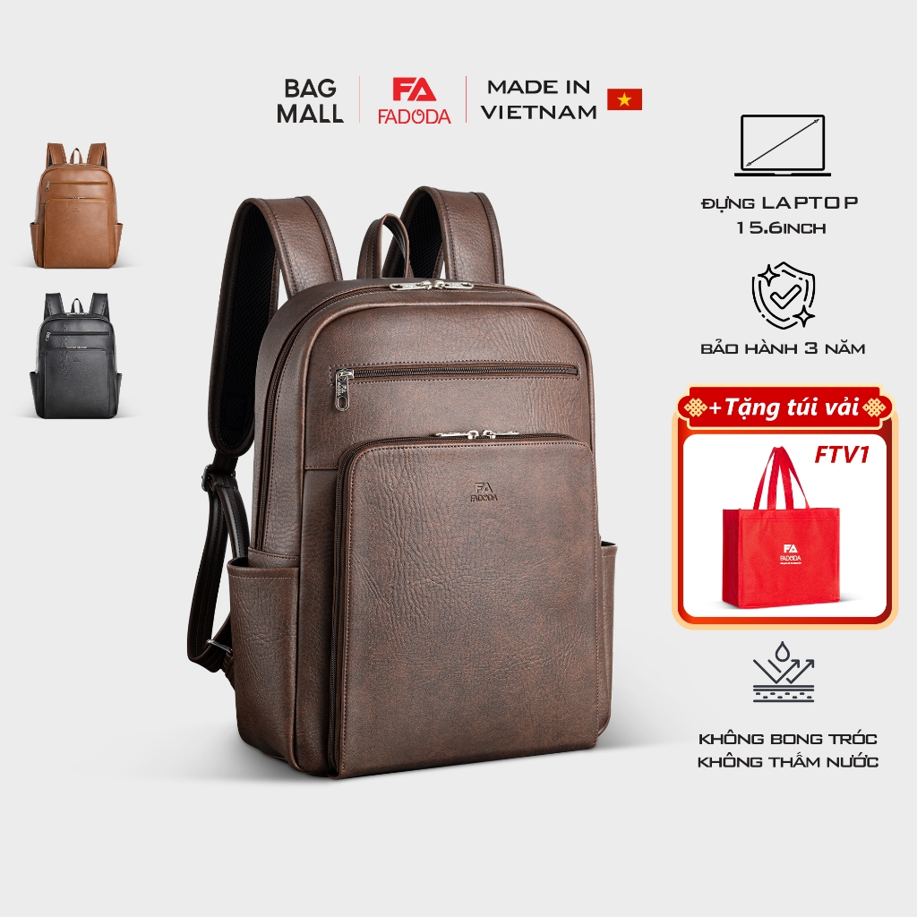 Balo da công sở đa năng đựng laptop Fadoda FBA27
