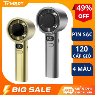 Quạt Cầm Tay 120 Mức Độ Gió Động Cơ Turbo Dung Lượng Pin Lớn 