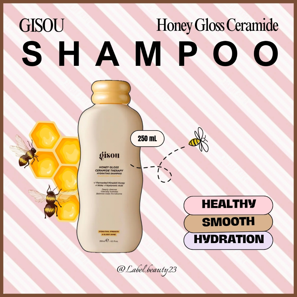 Sẵn ✨ Dầu gội Gisou Honey Infused Hair Wash Shampoo (Mẫu mới) - 𝐋𝐚𝐛𝐞𝐥.𝐛𝐞𝐚𝐮𝐭𝐲 ✨