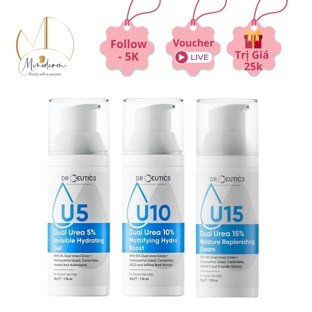 Kem dưỡng ẩm DRCEUTICS Dual Urea 5%, 10%, 15% phục hồi cho mọi loại da