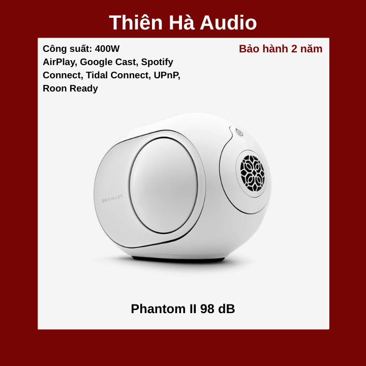 Loa Devialet Phantom II 98 dB - Bảo hành 24 tháng - Thiên Hà Audio