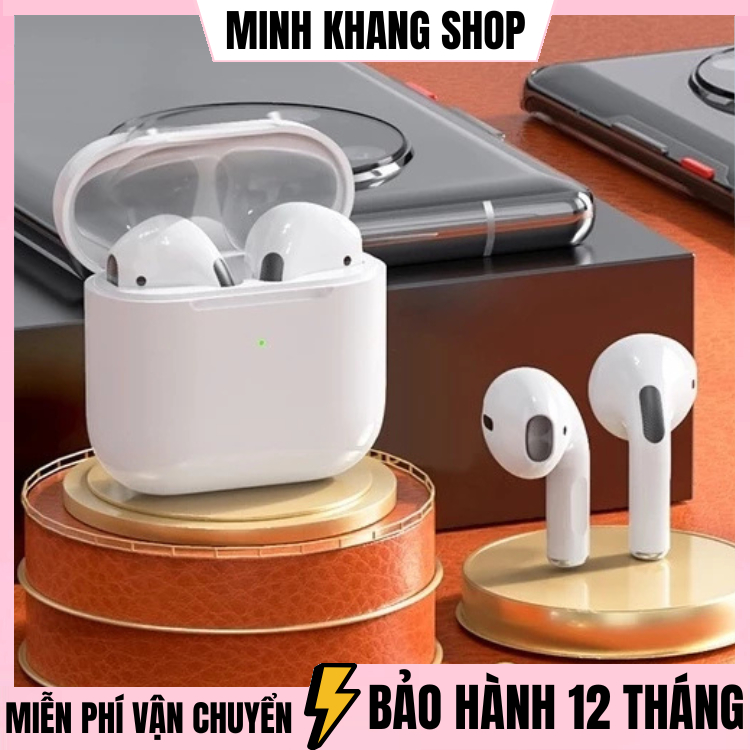 Tai nghe Pro 4 Tai nghe không dây Tai nghe Mini thể thao Bass HIFI Âm thanh nổi Tai nghe giảm tiếng ồn chơi game