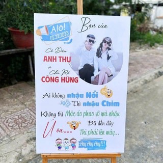 [MS 301-350] Bảng Welcome Đám Cưới