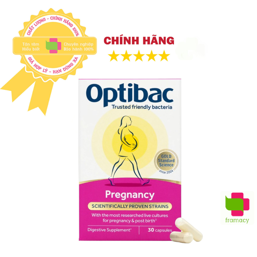 Men vi sinh Optibac Probiotics For pregnancy, Anh (30 viên) cho bà bầu và mẹ sau sinh