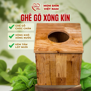  Ghế Gỗ Ngồi Xông Vùng Kín MOM SHIN Phụ Kiện Cho Mẹ Ở Cữ Sau Sinh Xông Hơ Phụ Khoa Shop Mẹ Thảo 