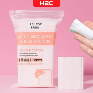Bông tẩy trang LMLTOP 50 miếng túi zip H2c