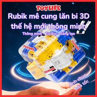  Rubik mê cung lăn bi 3D thế hệ mới thông minh cho bé khối rubik 3x3 xếp hình mê cung lăn bóng rubic 3D trí tuệ TOYLIFE 