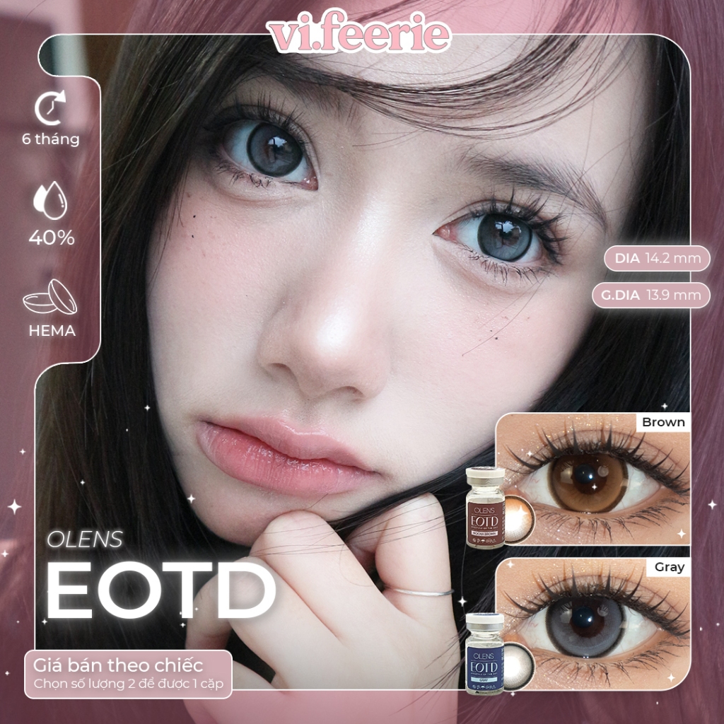 (OLENS) Kính áp tròng (lens) giãn tròng filter 6 tháng EOTD Lens - VF Lens | BigBuy360 - bigbuy360.vn