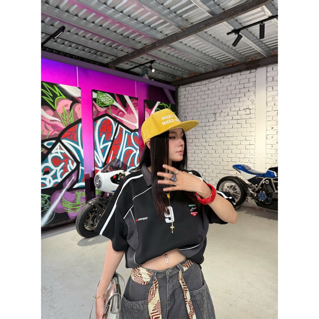 POLO Số 9 tee BOXY - Áo thun 2Da form rộng có cổ nam nữ unisex 🖤 polo boxy Jejul | BigBuy360 - bigbuy360.vn
