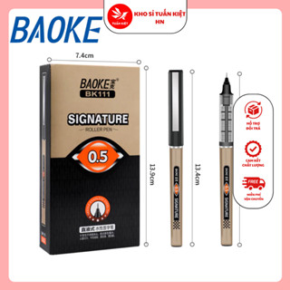 Bút Ký, Bút Viết Nét 0.5mm Mực Nước Gel 3 Màu Baoke BK111