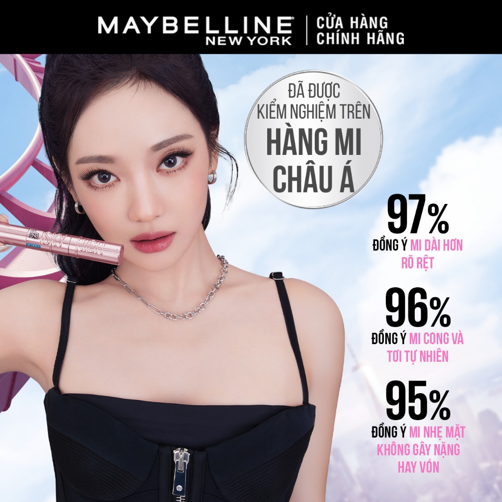 [MỚI] Mascara Sky High Chuốt Mi Tơi Dài Mi Lash Sensational Maybelline New York Waterproof 6ml | BigBuy360 - bigbuy360.vn