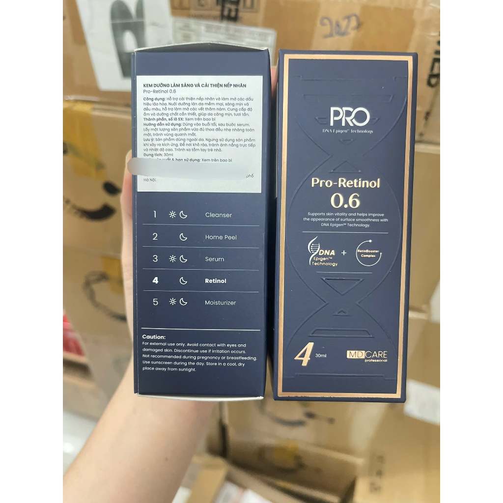 [HÀNG CTY] Kem dưỡng MD CARE Pro-Retinol 0.6/ Pro-Retinol  1.0 Giúp dưỡng sáng, Trẻ Hóa da 30ml | BigBuy360 - bigbuy360.vn
