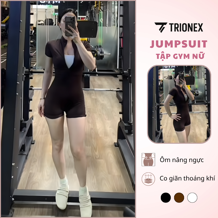 [GIÁ HỜI] Đồ tập gym TRIONEX, bodysuit nữ định hình body, set đồ tập thể thao gym & yoga co giãn tốt, đồ đi bơi | BigBuy360 - bigbuy360.vn