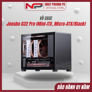 Vỏ case Jonsbo D32 Pro (Mini-ITX, Micro-ATX/Black) - Hàng chính hãng