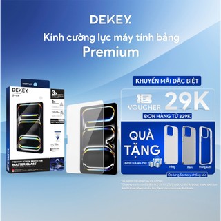   New 2025  Kính Cường Lực Máy Tính Bảng DEKEY Master Glass 9H Premium Air Pro Mini Bảo Vệ Màn Hình 