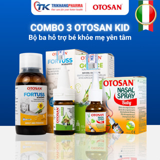 Combo 3 Otosan Kid Gồm Siro Ho + Nhỏ Tai Tự Nhiên + Xịt Mũi Hỗ Trợ Cho Bé Khoẻ Mẹ Yên Tâm 