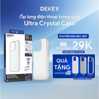  Ốp Lưng Điện Thoại DEKEY Magic Cover Crystal Case Ốp Dẻo Trong Suốt Bảo Vệ Máy Chống Va Đập 