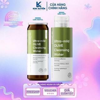   NƯỚC  Tẩy trang Dr Ceutics Ultra-mild Olive Cleansing Water 480ML REFILL   500ML 