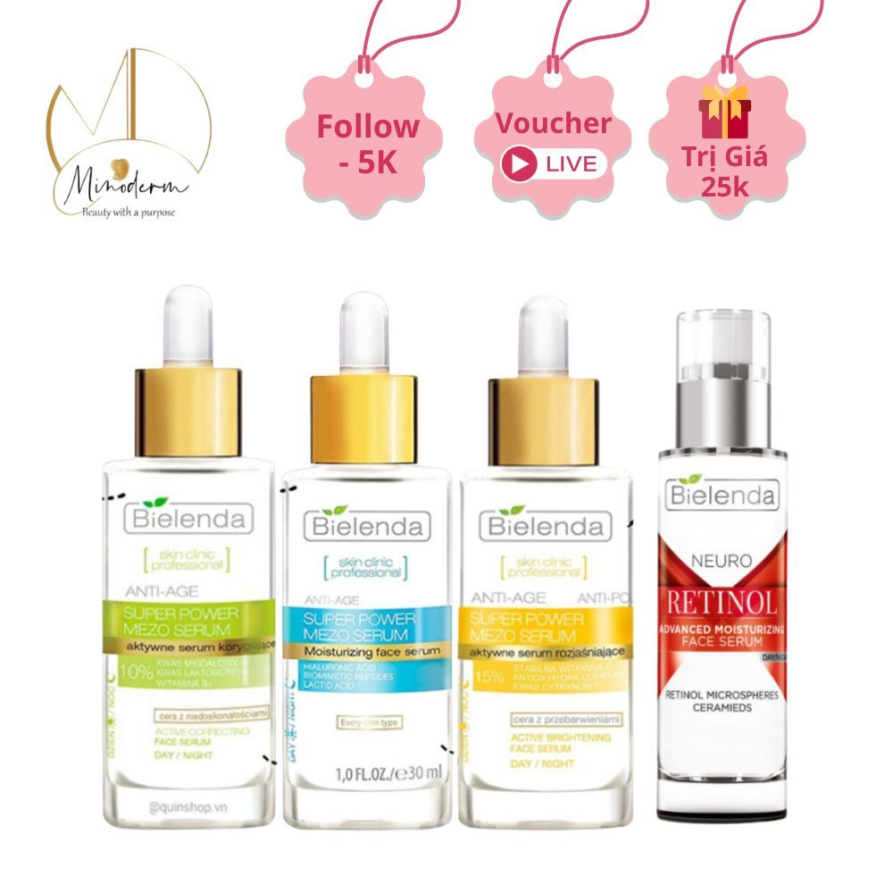 Serum Bielenda Super Power Mezo Skin Clinic cải thiện da toàn diện 30ml