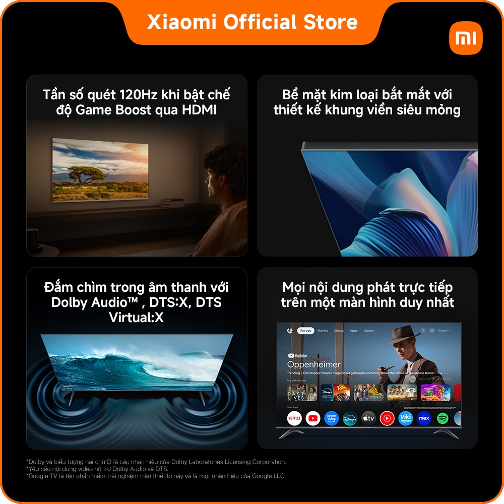 [Tivi Mới] Xiaomi TV A Pro 43'' 2026 | Màn hình QLED 4K độ sáng cao với công nghệ làm mượt chuyển động | BigBuy360 - bigbuy360.vn